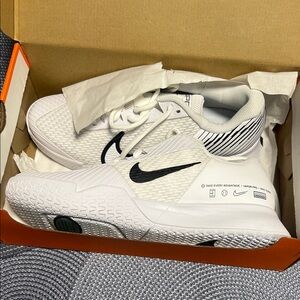 Nike White and Black Athletic Shoes
